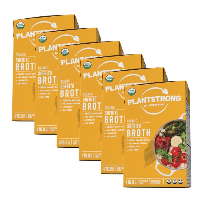 Plantstrong Broth Spanish Sofrito 16.9 Fo - Pack Of 6