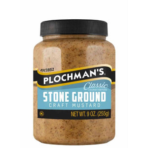 Plochmans Mustard Stone Ground Pet 9 Oz - Pack Of 12