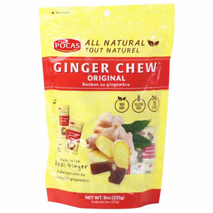 Pocas Chews Pocas Ginger Original 8 Oz - Pack Of 12