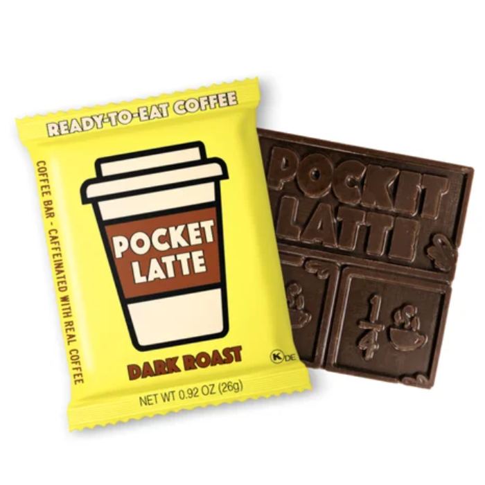 Pocket Latte - Dark Roast Chocolate Bars, .92oz