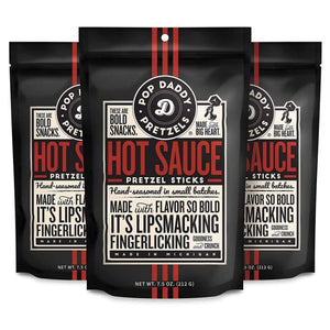 Pop Daddy Pretzels Hot Sauce 7.5 Oz - Pack Of 12