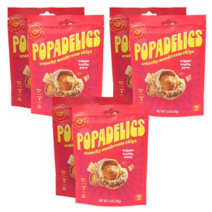 Popadelics - Mushroom Chips Truffle Parm, 1.4oz | Pack of 6