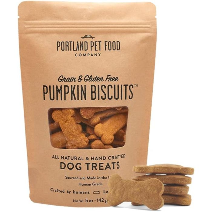 Portland Pet Food Company Biscuit Dog Pumpkin 5 Oz - Pack Of 6