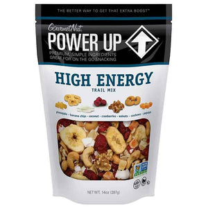 GourmetNut - Power Up Trail Mix High Energy, 14oz | Pack of 6