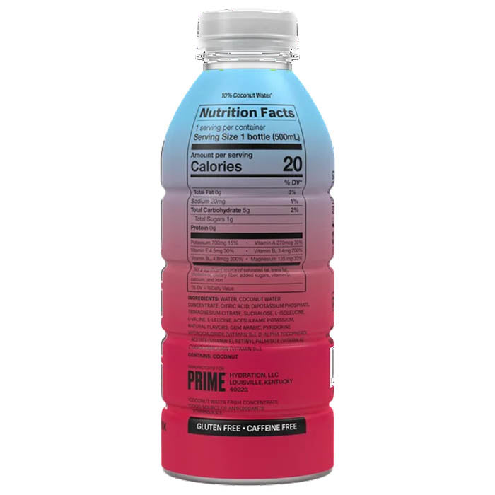 Prime - Cherry Freeze Hydration Drinks, 16.9fl - Back