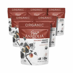 Pure Anatolia - Sun Dried Apricot Organic, 5oz | Pack of 6