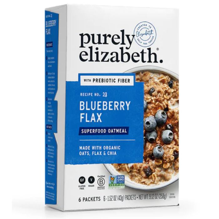 Purely Elizabeth - Blueberry Flax Multigrain Oatmeal 9.12 Oz - Pack Of 6