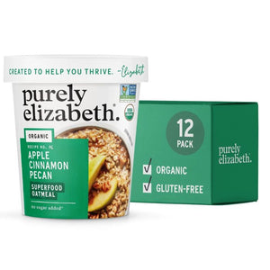 Purely Elizabeth - Apple Cinnamon Oatmeal 2 Oz - Pack Of 12