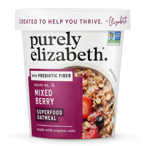 Purely Elizabeth - Mixed Berry Prebiotic Oatmeal Cup 1.76 Oz - Pack Of 12