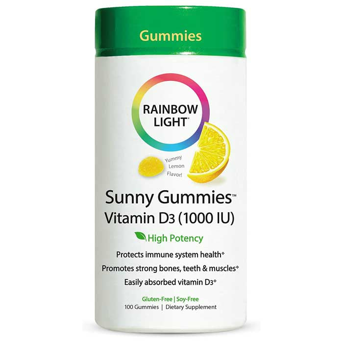 Rainbow Light - Gummy Multivitamin D3 IU Sunny, 100 Pieces