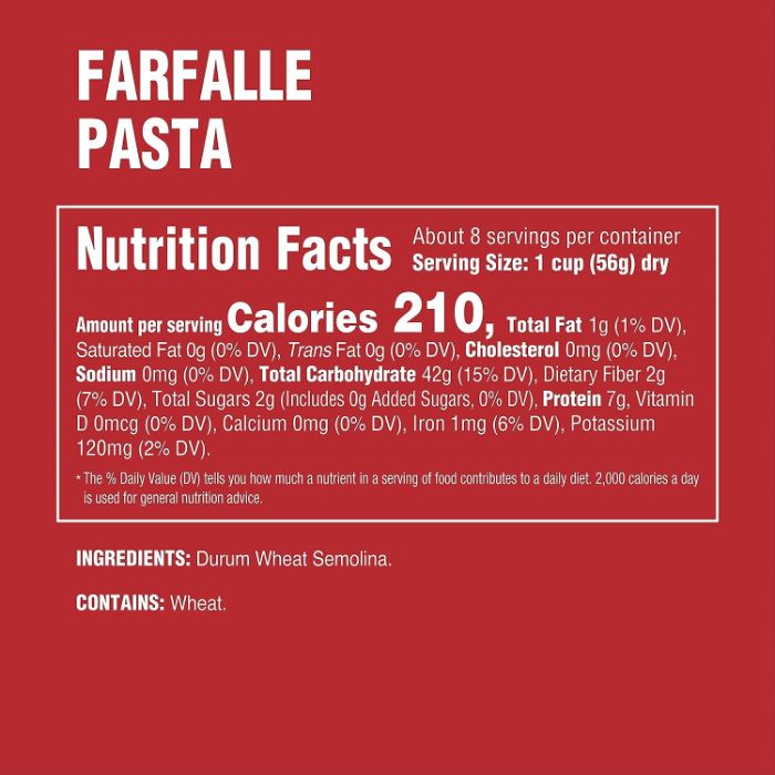 Raos Pasta Farfalle 16 Oz - Pack Of 6