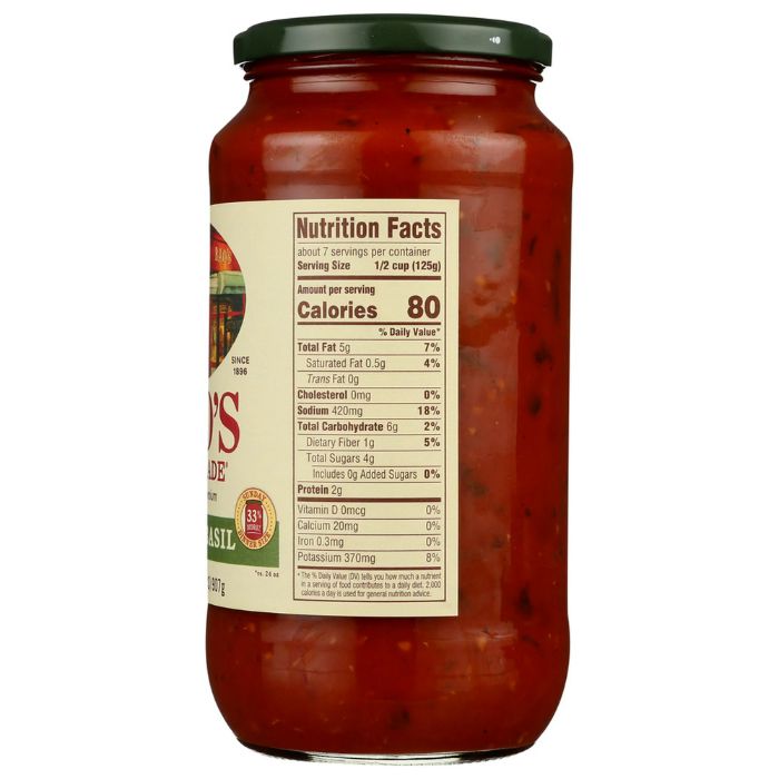 Rao’s Sauce Tomato Basil  32 Oz - Pack Of 6