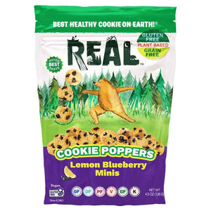 Real - Cookies Poppers Lemon Blueberry, 4.5oz | Pack of 6