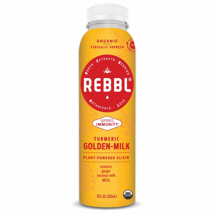 Rebbl Inc - Elixr, 12oz | Turmeric Golden Milk | Pack of 12