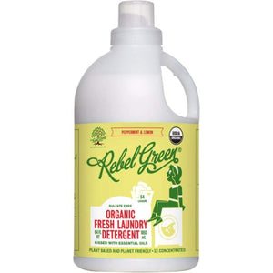 Rebel Green Laundry Detergent Peppermint Lemon 64 Oz - Pack Of 4