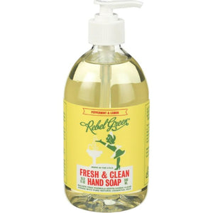 Rebel Green Hand Soap Peppermint Lemon 16.9 Oz - Pack Of 4