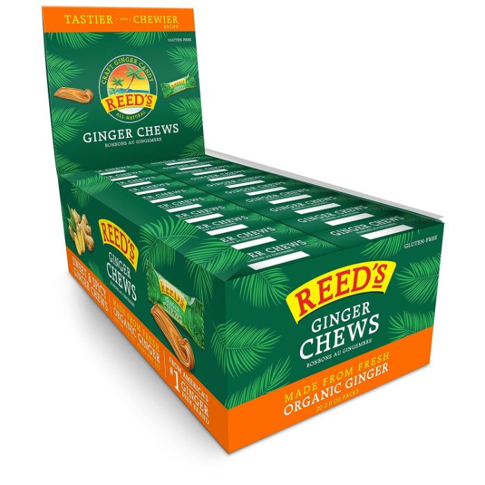 Reeds Candy Ginger Chew 20pc 2 Oz - Pack Of 20