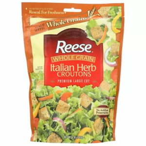 Reese Whole Grain Italian Herb Croutons 5 Oz - Pack Of 12