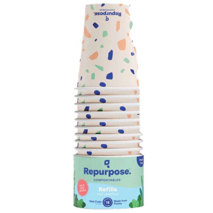 Repurpose Cups Paper 12oz 18pc  - Pack Of 12