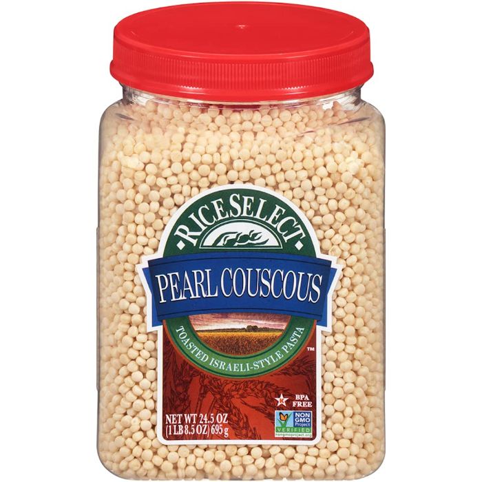 Riceselect Couscous Pearl Plain 24.5 Oz - Pack Of 4