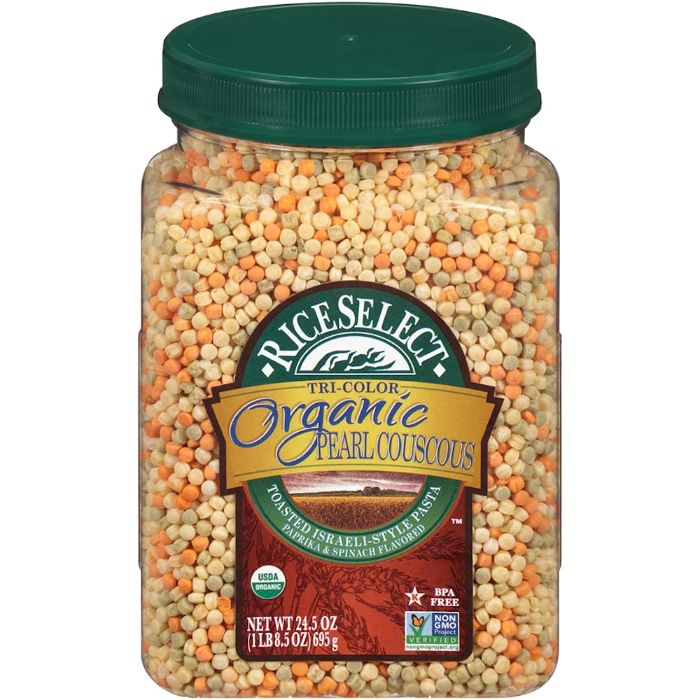 Riceselect Couscous Pearl Tri Color 24.5 Oz - Pack Of 4