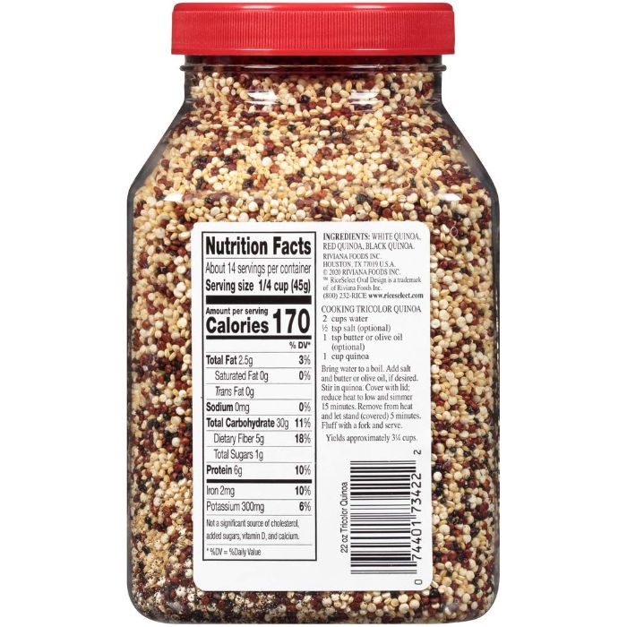 Riceselect Quinoa Tri Color 22 Oz - Pack Of 4