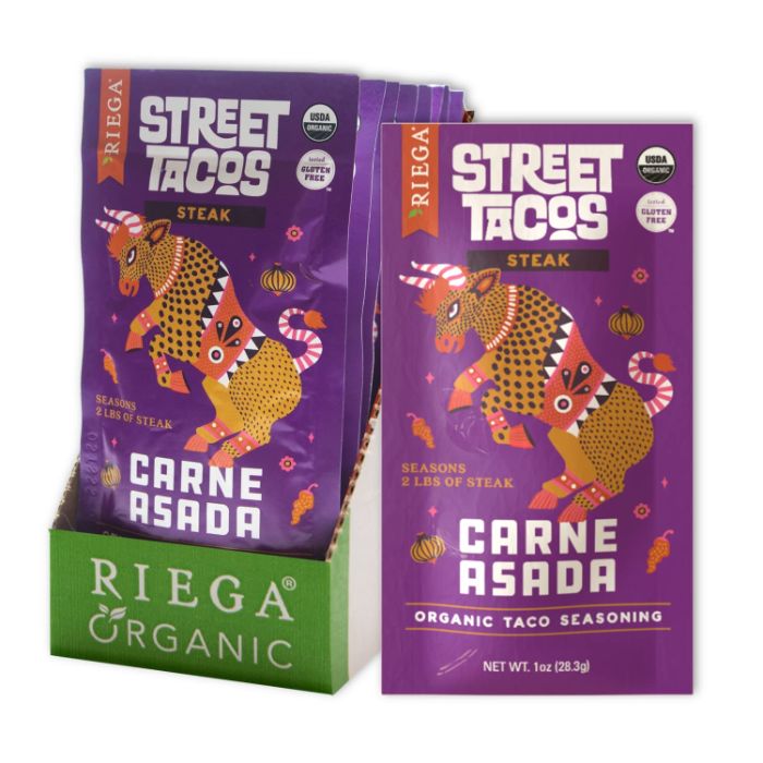 Riega Taco Seasoning Carne Asada 1 Oz - Pack Of 8