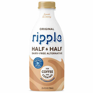 Ripple - Creamer Half & Half Original, 25.4oz | Pack of 6