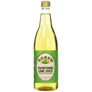 Roses Juice Lime Plastic 33.8 Oz - Pack Of 12