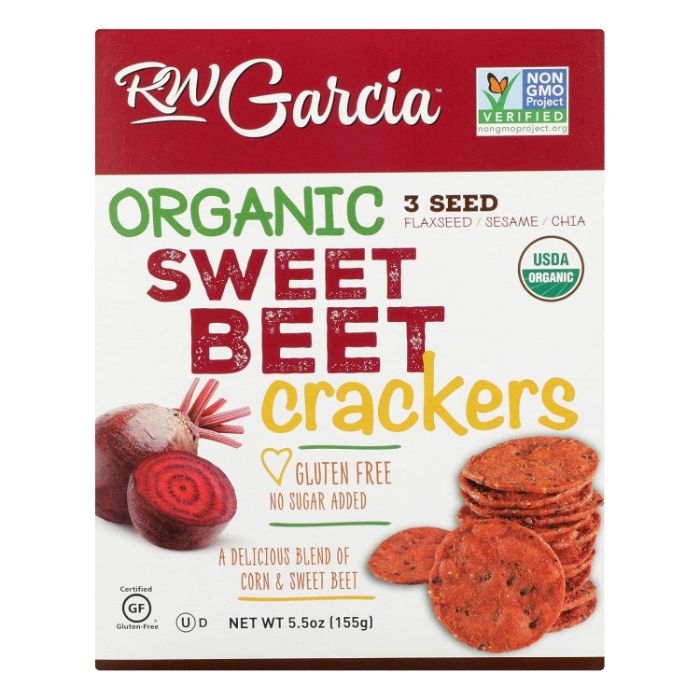 Rw Garcia Cracker Sweet Beet Org 5.5 Oz - Pack Of 6