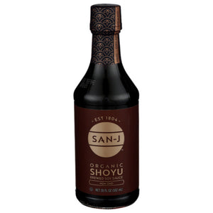 San J Sauce Soy Shoyu Bronze Org 20 Oz - (Pack of 6)