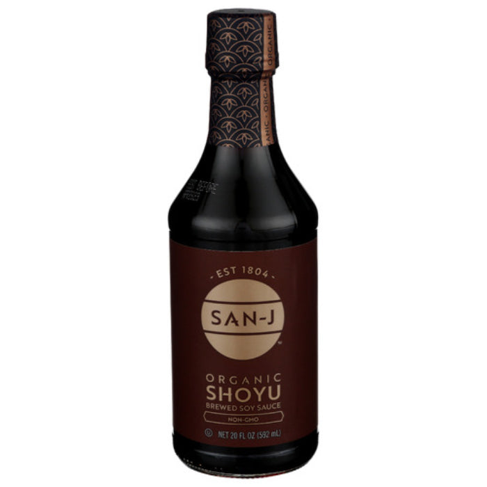 San J Sauce Soy Shoyu Bronze Org 20 Oz - (Pack of 6)