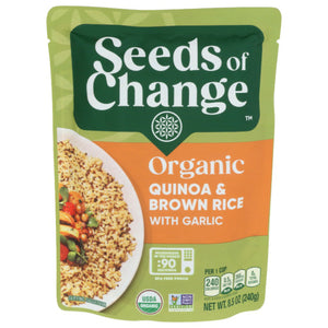 Seeds Of Change Rice & Quinoa Blend Garlic O 8.5 Oz - (Pack of 12)