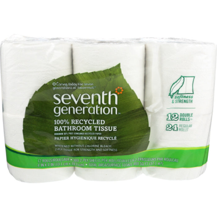 Seventh Generation Bath Tissue 2Ply 12Pk 300 1 Ea - Pack Of 4