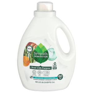 Seventh Generation Liquid Laundry Detergent Sage & Cedar 90 fl oz, Pack of 4