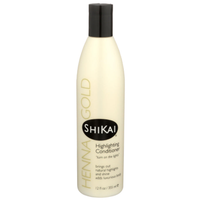 Shikai - Conditioner, Highlighting Henna Gold, 12 Oz - Pack of 3