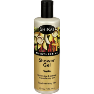 Shikai - Shower Gel, Vanilla, 12 Oz - Pack of 3