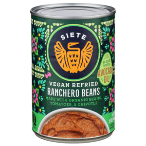 Siete - Beans Refried Ranchero, 16 Oz - Pack of 12