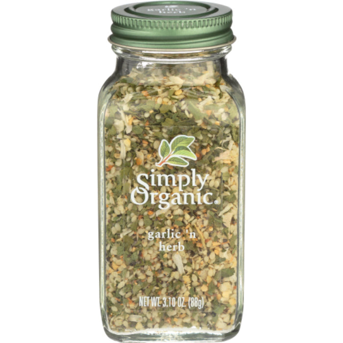 Simply Organic - Garlic & Herb, 3.1 oz - Pack of 1