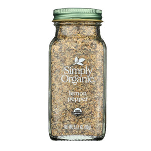 Simply Organic - Lemon Pepper, 3.17 oz - Pack of 1