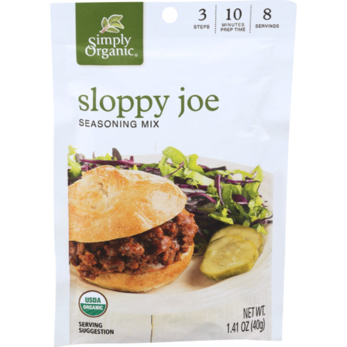 Simply Organic - Mix Sloppy Joe, 1.41 Oz - Pack of 12