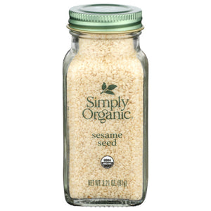 Simply Organic - Seed Sesame Whole Certified Organic, 3.21 Oz - Pack of 6