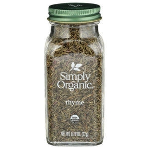 Simply Organic - Seasoning Thyme Leaf Organic Bottle, 0.78 Oz - Pack of 1