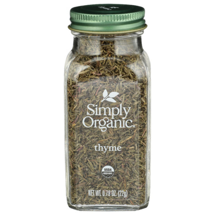 Simply Organic - Seasoning Thyme Leaf Organic Bottle, 0.78 Oz - Pack of 1