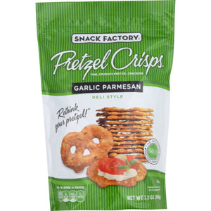 Snack Factory - Pretzel Crisp Garlic, 7.2 Oz - Pack of 12