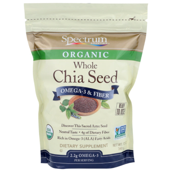 Spectrum Essential - Seed Chia Org, 12 Oz - Pack of 1