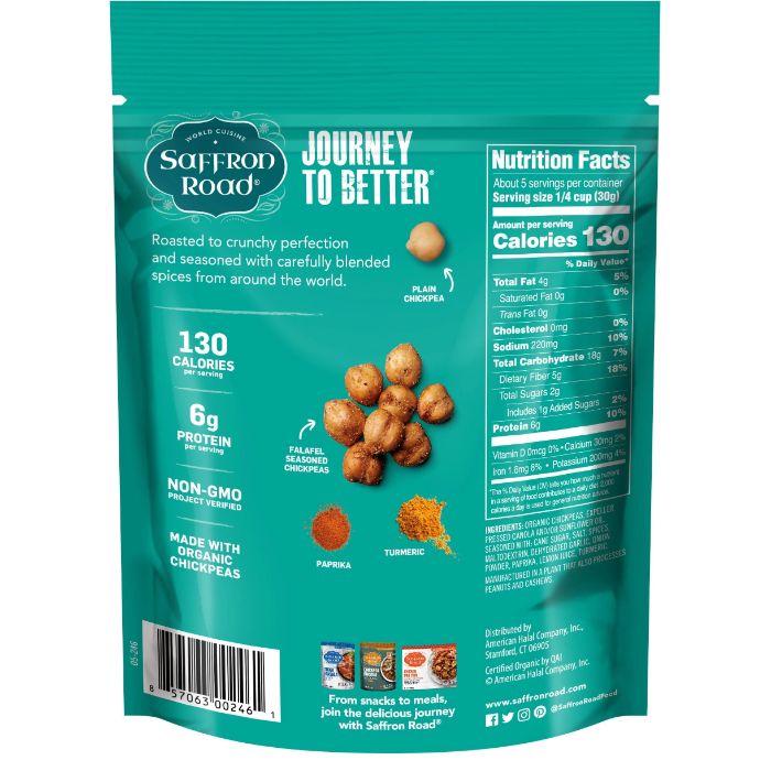 Saffron Road Chickpea Falafel 5.4 Oz - Pack Of 6