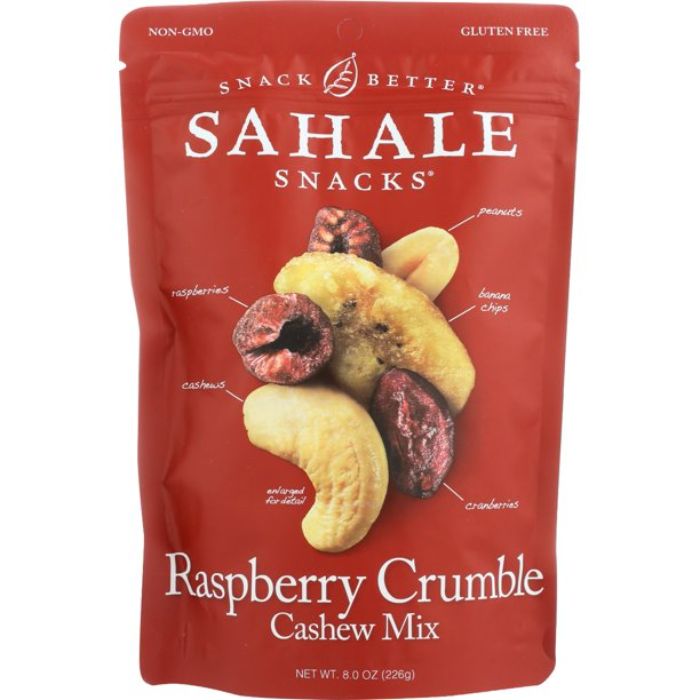 Sahale Snacks Nut Mix Raspberry Crumble Cashew 8 Oz - Pack Of 4