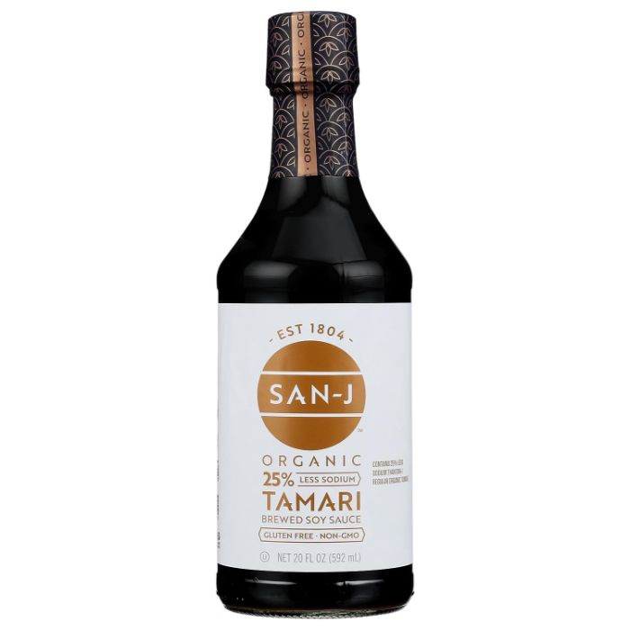 San J - Tamari Lite Organic Low Sodium 20 Oz - (Pack of 6)