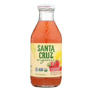 Santa Cruz Lemonade Strawberry 16 Fo - Pack Of 8